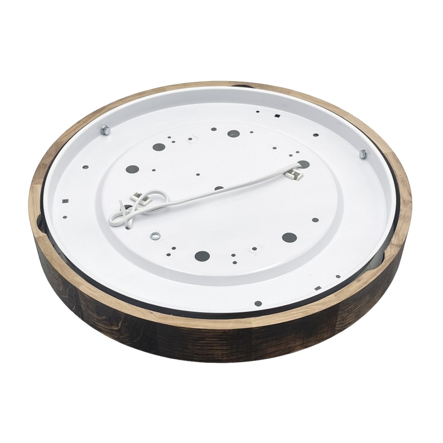 Brilagi - Stropné svietidlo CARVALHO SLIM SMOKEY 2xE27/60W/230V dubové pr. 37,5 cm