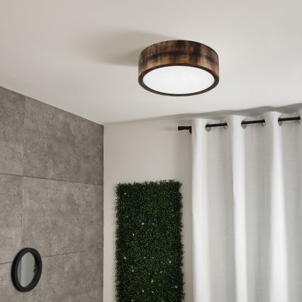 Brilagi - Stropné svietidlo CARVALHO SMOKEY 1xE27/60W/230V dub pr. 27,5 cm