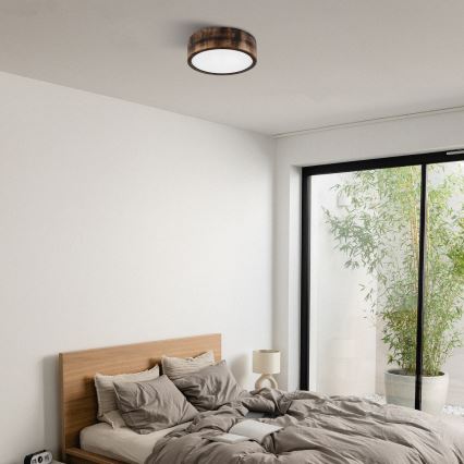 Brilagi - Stropné svietidlo CARVALHO SMOKEY 1xE27/60W/230V dub pr. 27,5 cm