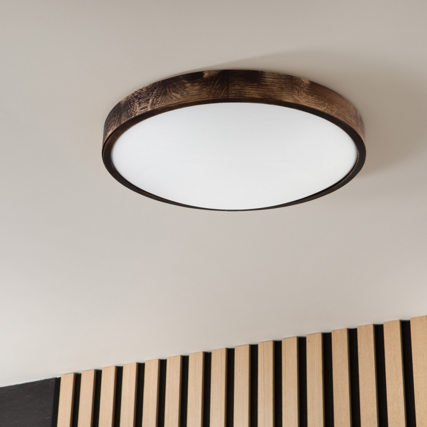 Brilagi - Stropné svietidlo CARVALHO SMOKEY 3xE27/60W/230V dub pr. 47,5 cm