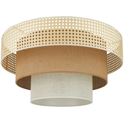 Brilagi - Stropné svietidlo CEDAR LUNETA 1xE27/15W/230V pr. 45 cm béžová/hnedá/krémová