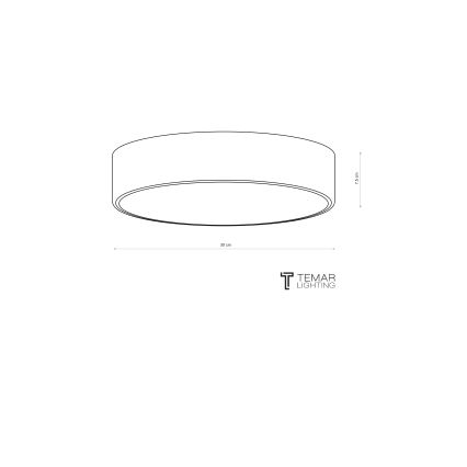 Brilagi - Stropné svietidlo CLARE 2xE27/24W/230V, priemer 30 cm, bordové