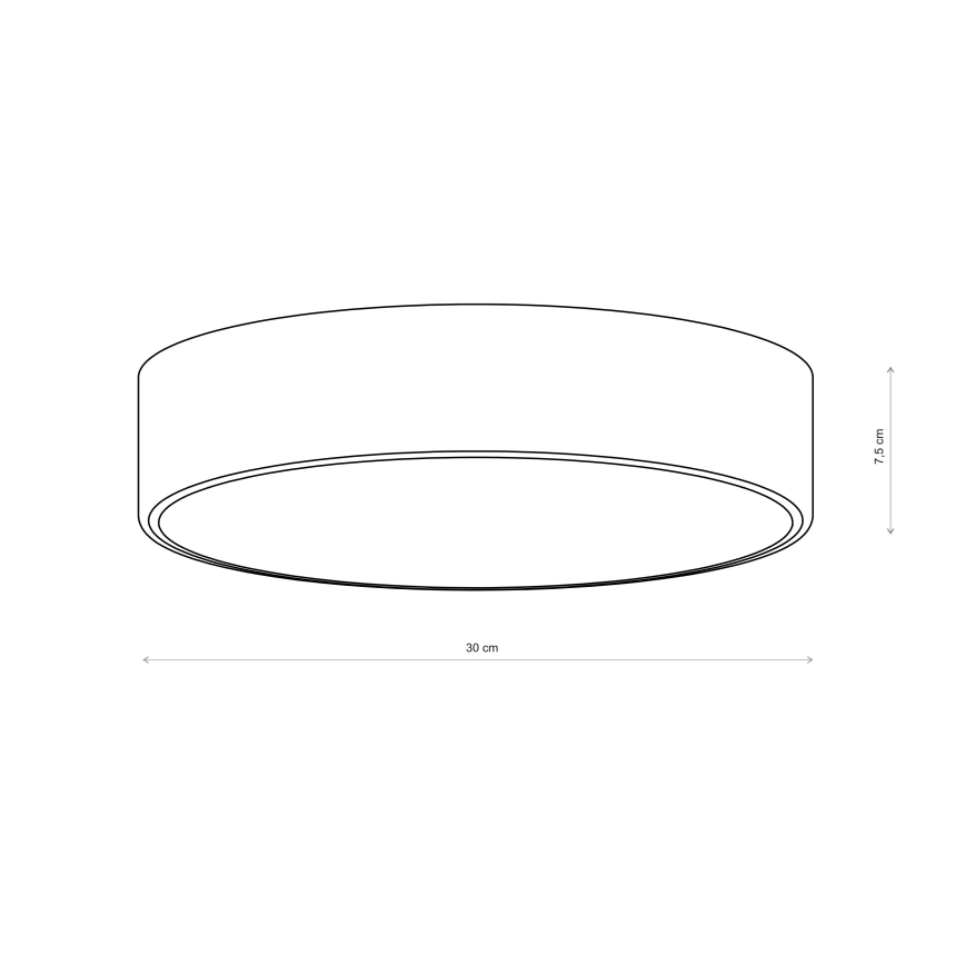 Brilagi - Stropné svietidlo CLARE 2xE27/40W/230V, priemer 30 cm, bordové