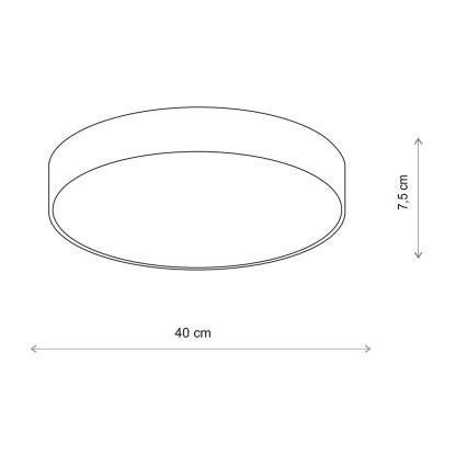 Brilagi - Stropné svietidlo CLARE 3xE27/40W/230V pr. 40 cm béžová
