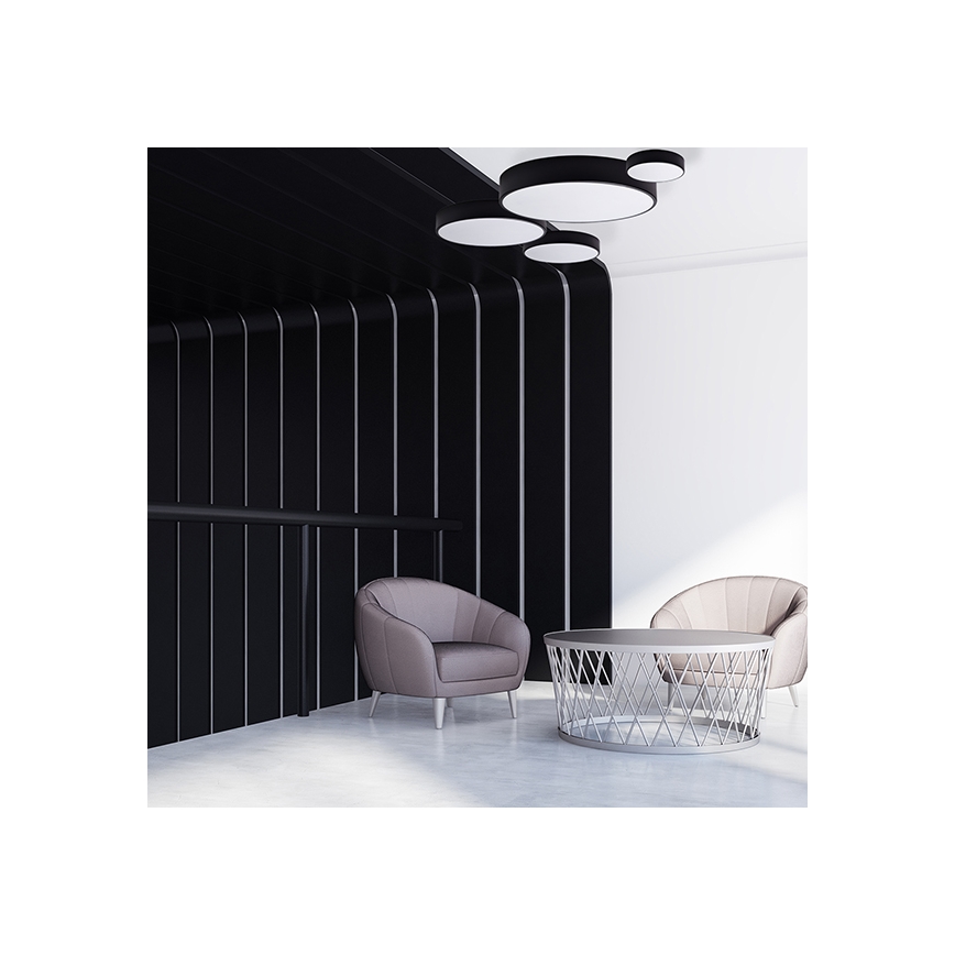 Brilagi - Stropné svietidlo CLARE 4xE27/24W/230V pr. 50 cm čierna