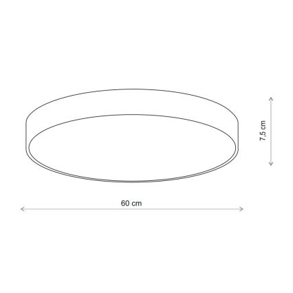 Brilagi - Stropné svietidlo CLARE 5xE27/40W/230V pr. 60 cm béžová