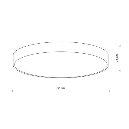 Brilagi - Stropné svietidlo CLARE 6xE27/40W/230V pr. 80 cm béžová
