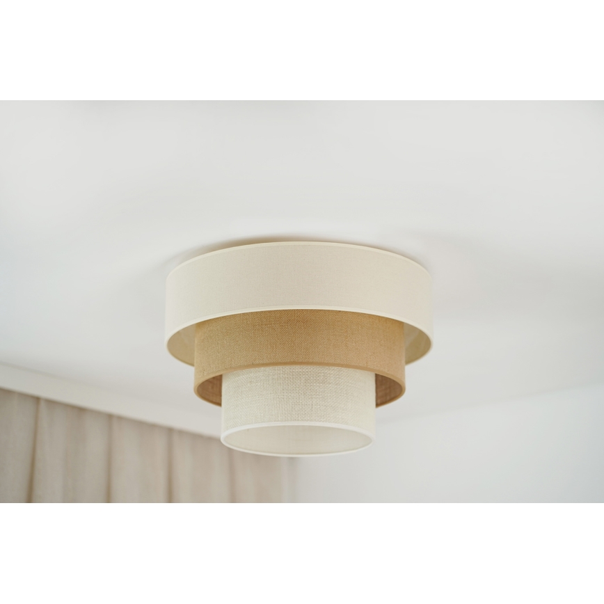 Brilagi - Stropné svietidlo DENVER LUNETA 1xE27/15W/230V pr. 45 cm béžová/hnedá/krémová