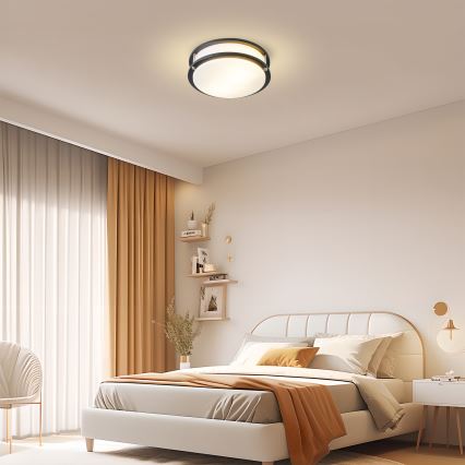 Brilagi - Stropné svietidlo ELARO 2xE27/40W/230V pr. 26 cm čierne