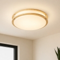 Brilagi - Stropné svietidlo ELARO 4xE27/40W/230V pr. 41 cm dekor dreva
