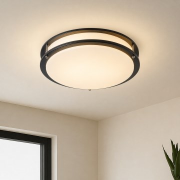 Brilagi - Stropné svietidlo ELARO 4xE27/40W/230V, priemer 41 cm, čierne