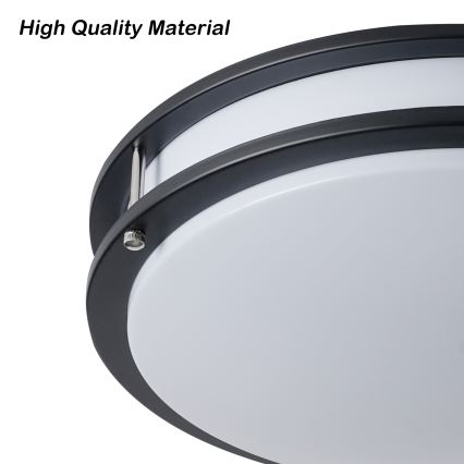 Brilagi - Stropné svietidlo ELARO 4xE27/40W/230V, priemer 41 cm, čierne