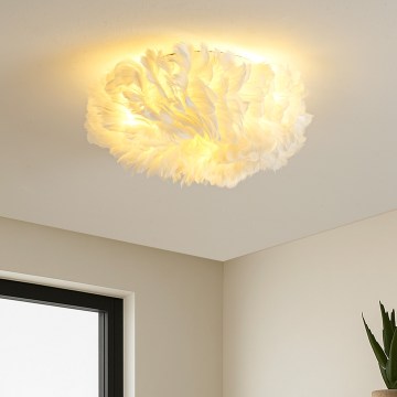 BRILAGI - Stropné svietidlo FEATHER 3xE27/40W/230V priemer 40 cm biele