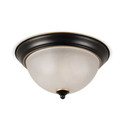BRILAGI - Stropné svietidlo FRESCO 2xE27/40W/230V priemer 28 cm čierna/zlatá