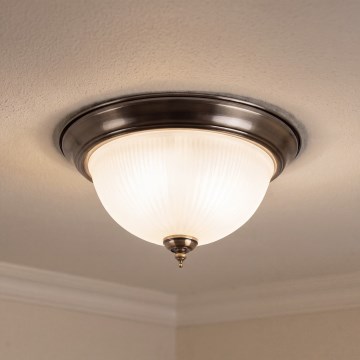 BRILAGI - Stropné svietidlo FRESCO 2xE27/40W/230V priemer 28 cm mosadz
