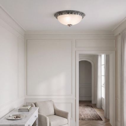 BRILAGI - Stropné svietidlo FRESCO 2xE27/40W/230V priemer 30 cm strieborné