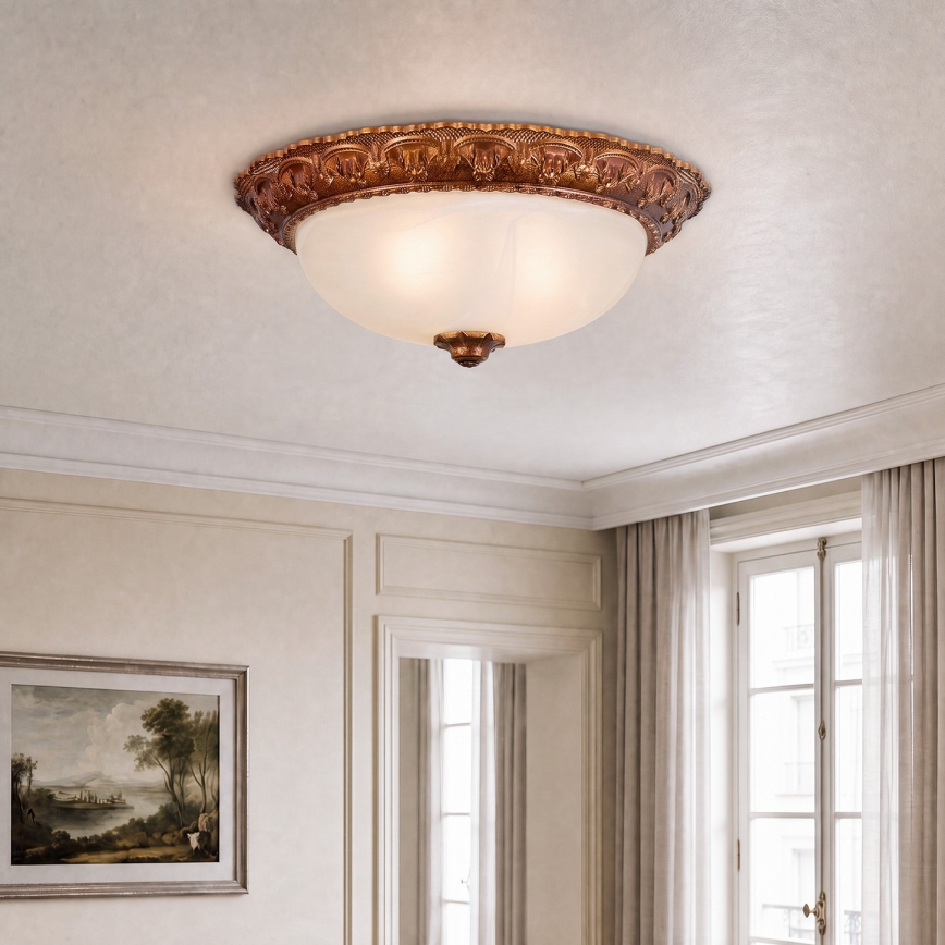 BRILAGI - Stropné svietidlo FRESCO 2xE27/40W/230V priemer 30 cm zlaté