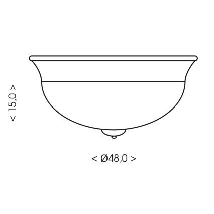 Brilagi - Stropné svietidlo FRESCO 3xE27/40W/230V pr. 48 cm hnedá