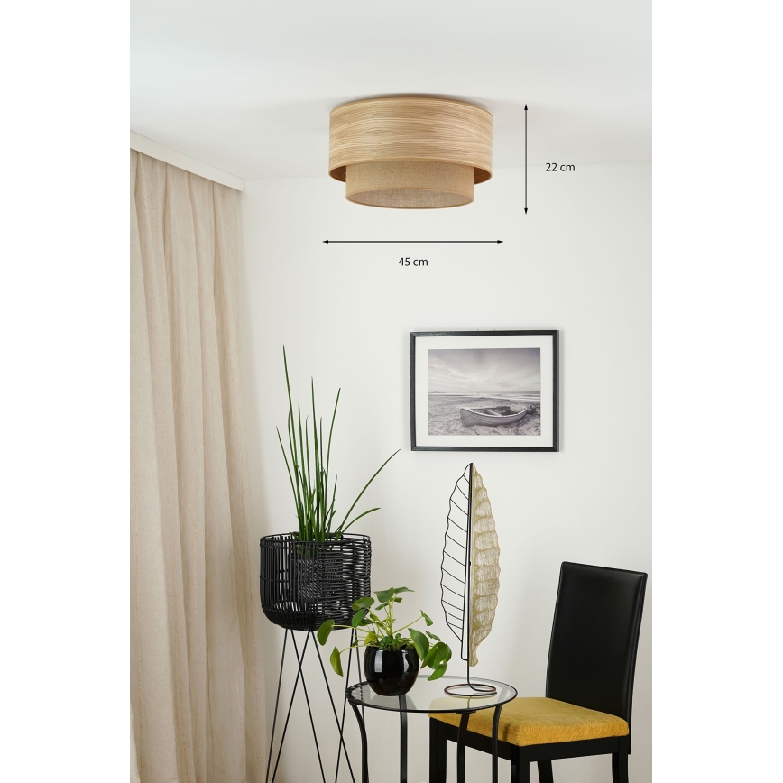 Brilagi - Stropné svietidlo MONTANA BOHO 1xE27/15W/230V pr. 45 cm hnedá