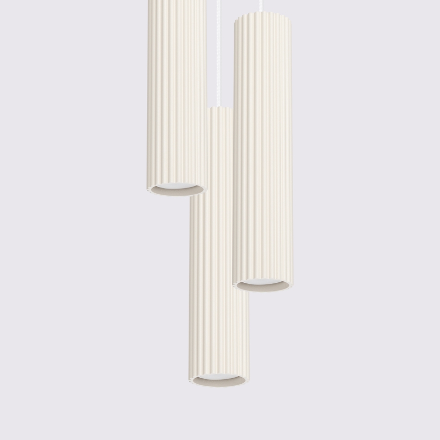 Brilagi - Stropné svietidlo na lane CRESTO 3xGU10/10W/230V krémové