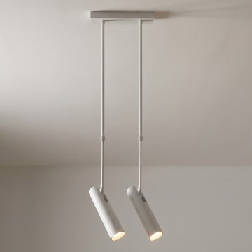 Brilagi - Stropné svietidlo na tyči SELE 2xGU10/30W/230V biela