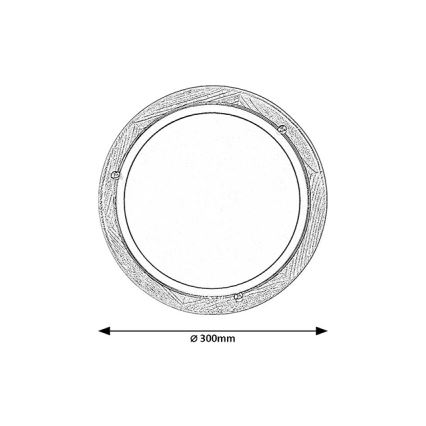 Brilagi - Stropné svietidlo ORBIS 1xE27/60W/230V pr. 30 cm borovica