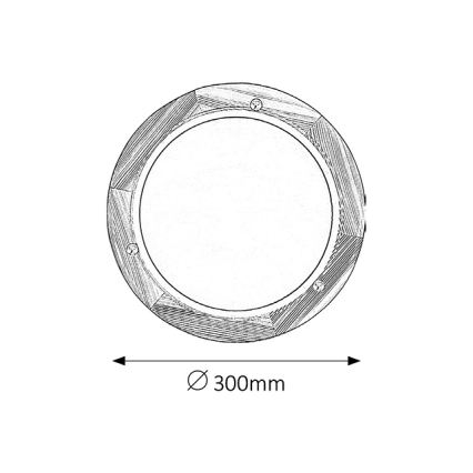 Brilagi - Stropné svietidlo ORBIS 1xE27/60W/230V, priemer 30 cm, borovica