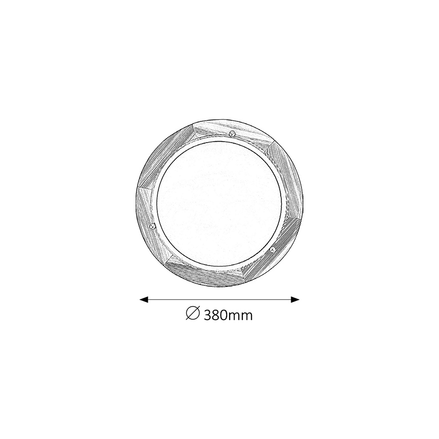 Brilagi - Stropné svietidlo ORBIS 2xE27/60W/230V pr. 38 cm borovica
