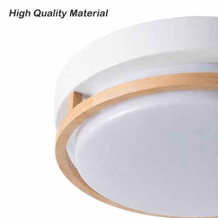 Brilagi - Stropné svietidlo ORINO 2xE27/40W/230V pr. 27 cm biela/dub