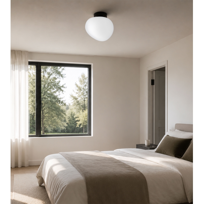 BRILAGI - Stropné svietidlo PEBBLES 1xE27/40W/230V pr. 20 cm čierna