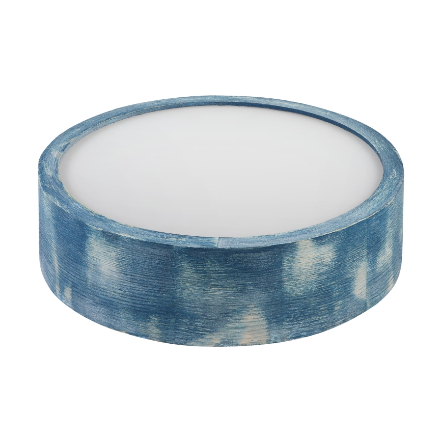 Brilagi - Stropné svietidlo PINO 1xE27/15W/230V borovica/modrá pr. 27,5 cm