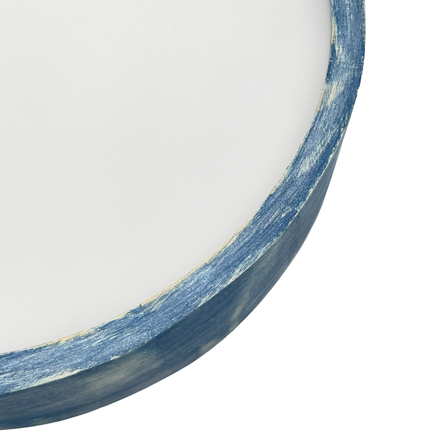 Brilagi - Stropné svietidlo PINO 2xE27/15W/230V borovica/modrá priemer 37,5 cm