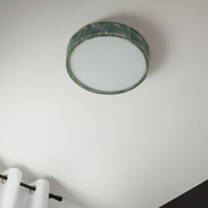 Brilagi - Stropné svietidlo PINO 2xE27/15W/230V borovica/zelená priemer 37,5 cm