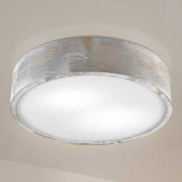 Brilagi - Stropné svietidlo PINO 2xE27/15W/230V borovicové/strieborné priemer 37,5 cm