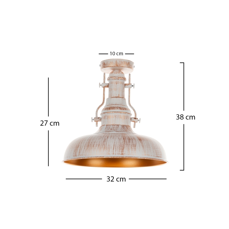 Brilagi - Stropné svietidlo PYRONIC 1xE27/40W/230V priemer 32 cm krémová/patina