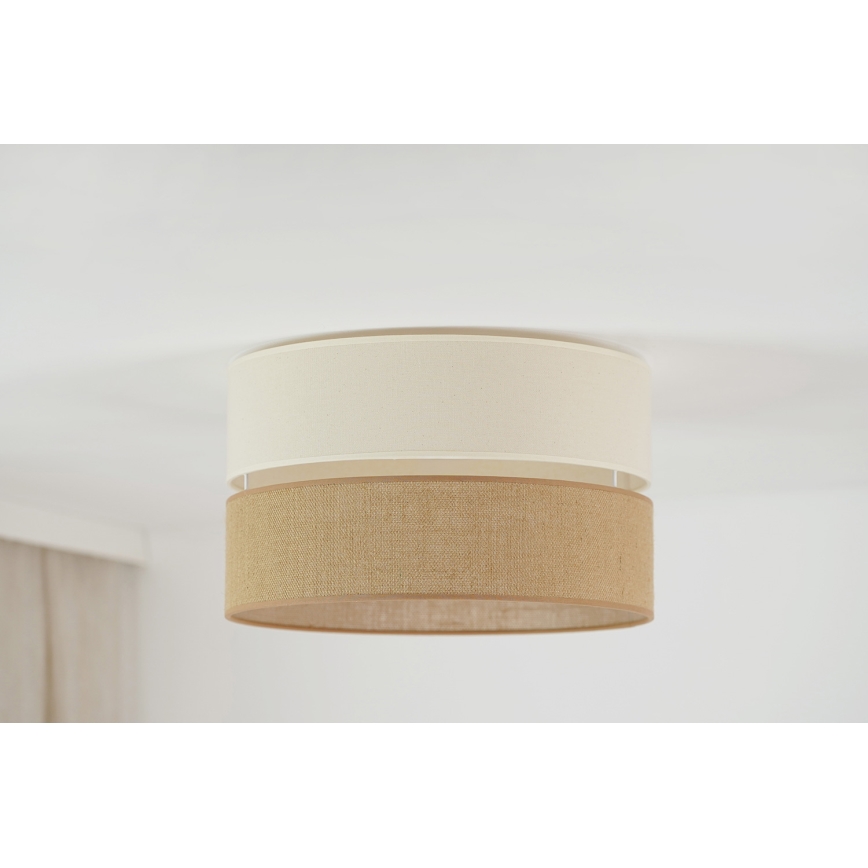 Brilagi - Stropné svietidlo ROYAL YUTE 1xE27/15W/230V pr. 40 cm béžová/krémová