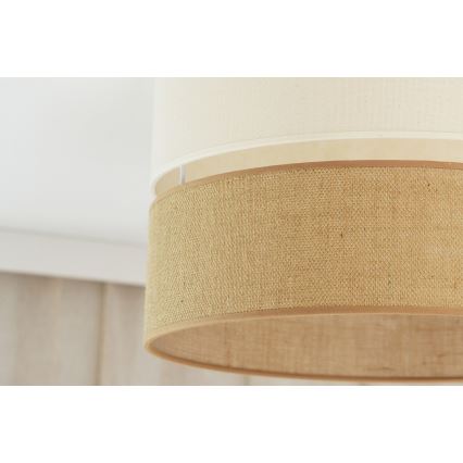 Brilagi - Stropné svietidlo ROYAL YUTE 1xE27/15W/230V pr. 40 cm béžová/krémová