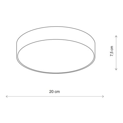 Brilagi - Stropné svietidlo so senzorom CLARE 1xE27/40W/230V pr. 20 cm béžová