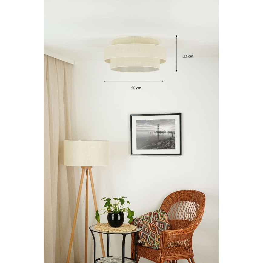 Brilagi - Stropné svietidlo SPACE YUTE LED/12W/230V pr. 50 cm 3000K/4000K/6400K krémová