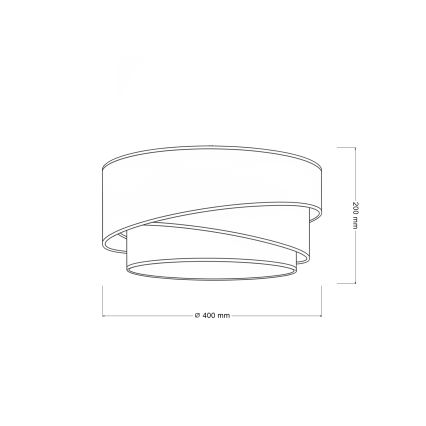 Brilagi - Stropné svietidlo TRIO 1xE27/60W/230V pr. 40 cm krémová/šedá