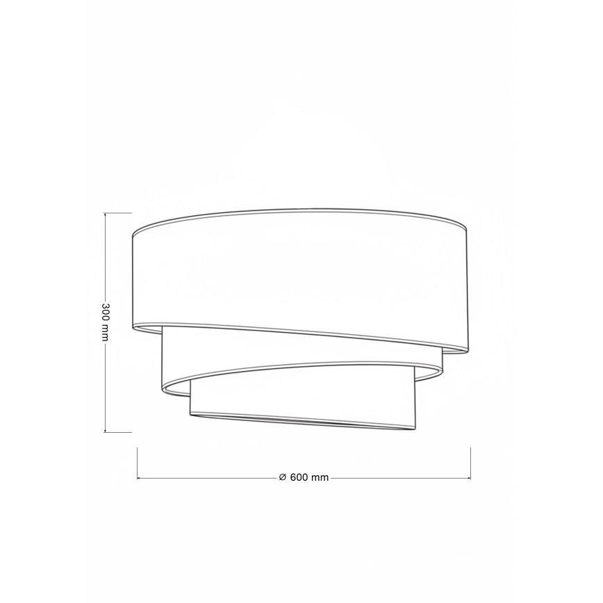 Brilagi - Stropné svietidlo TRIO 3xE27/60W/230V priemer 60 cm hnedá/béžová/biela