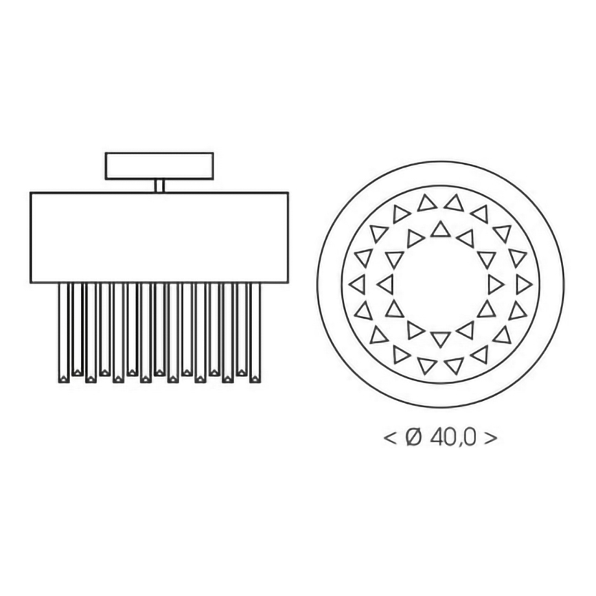 BRILAGI - Stropné svietidlo VERVE 4xE14/40W/230V pr. 40 cm čierne