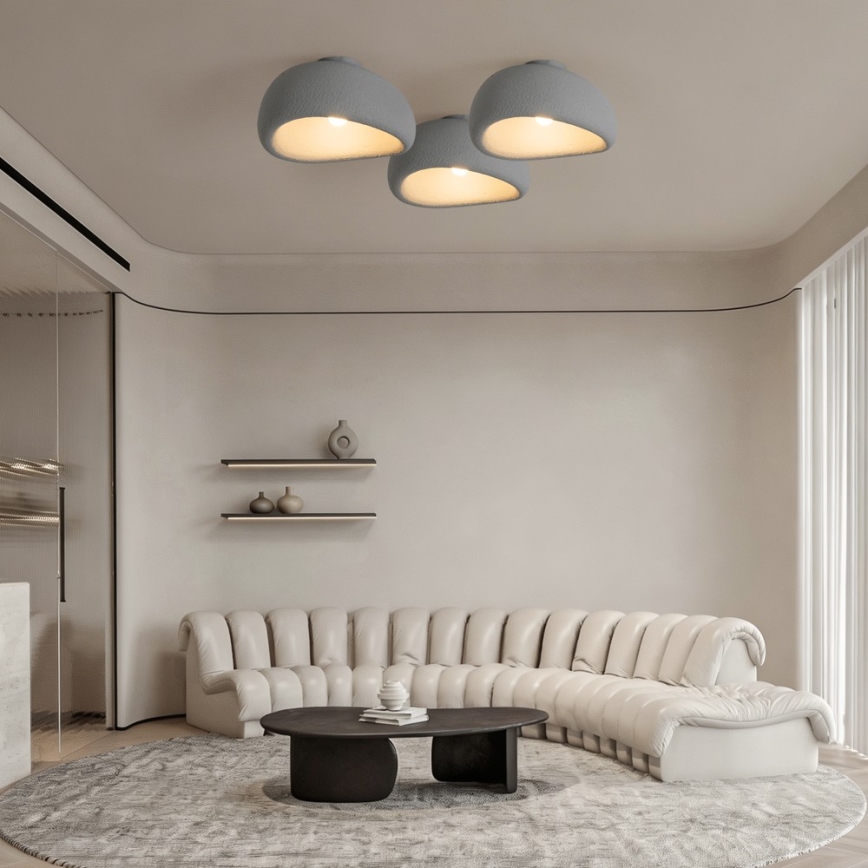 BRILAGI - Stropné svietidlo WABI SABI 1x E27/60W/230V, priemer 40 cm, sivé