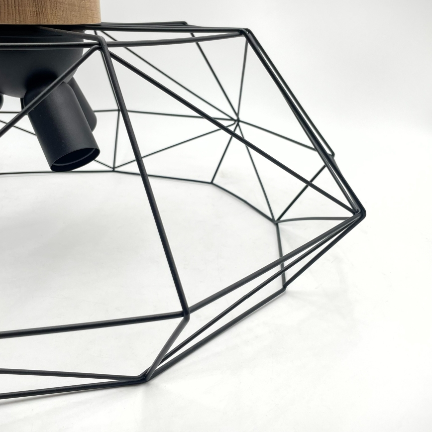 Brilagi - Stropné svietidlo WOODY BASKET 3xE27/60W/230V, priemer 60 cm, dub