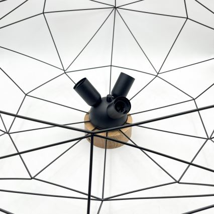 Brilagi - Stropné svietidlo WOODY BASKET 3xE27/60W/230V, priemer 80 cm, dub