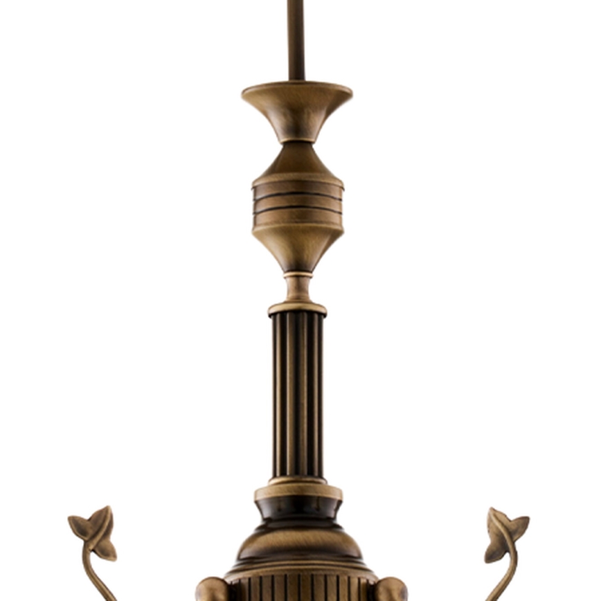 BRILAGI - Stropný luster na tyči TAURUS 3xE27/15W/230V priemer 70 cm bronz