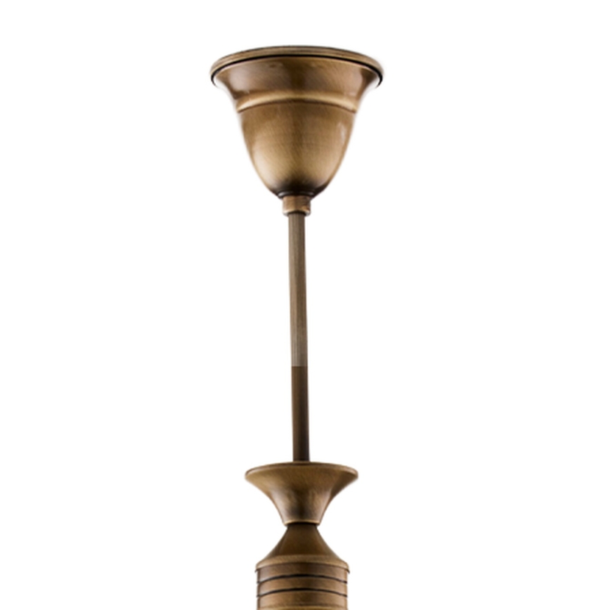 BRILAGI - Stropný luster na tyči TAURUS 3xE27/15W/230V priemer 70 cm bronz