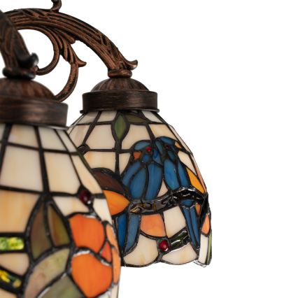 Brilagi - Tiffany vitračný prisadený luster JUNGLE 6xE27/60W/230V priemer 60 cm
