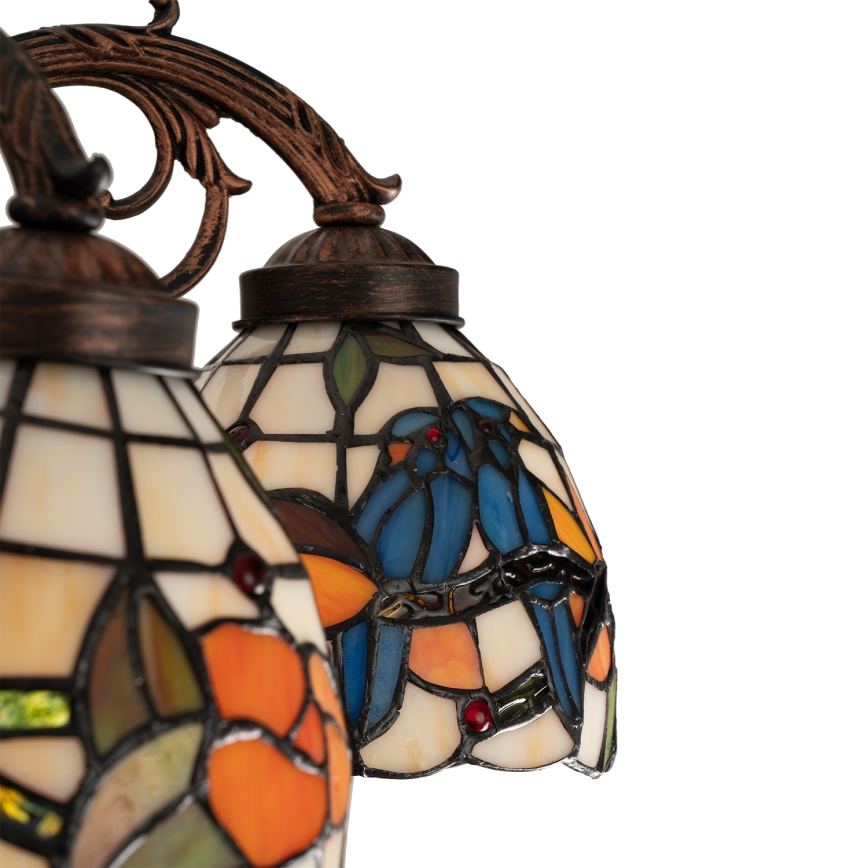 Brilagi - Tiffany vitračný prisadený luster JUNGLE 6xE27/60W/230V priemer 60 cm