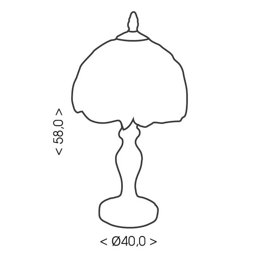 Brilagi - Tiffany vitrážná stolná lampa JUNGLE 2xE27/60W/230V